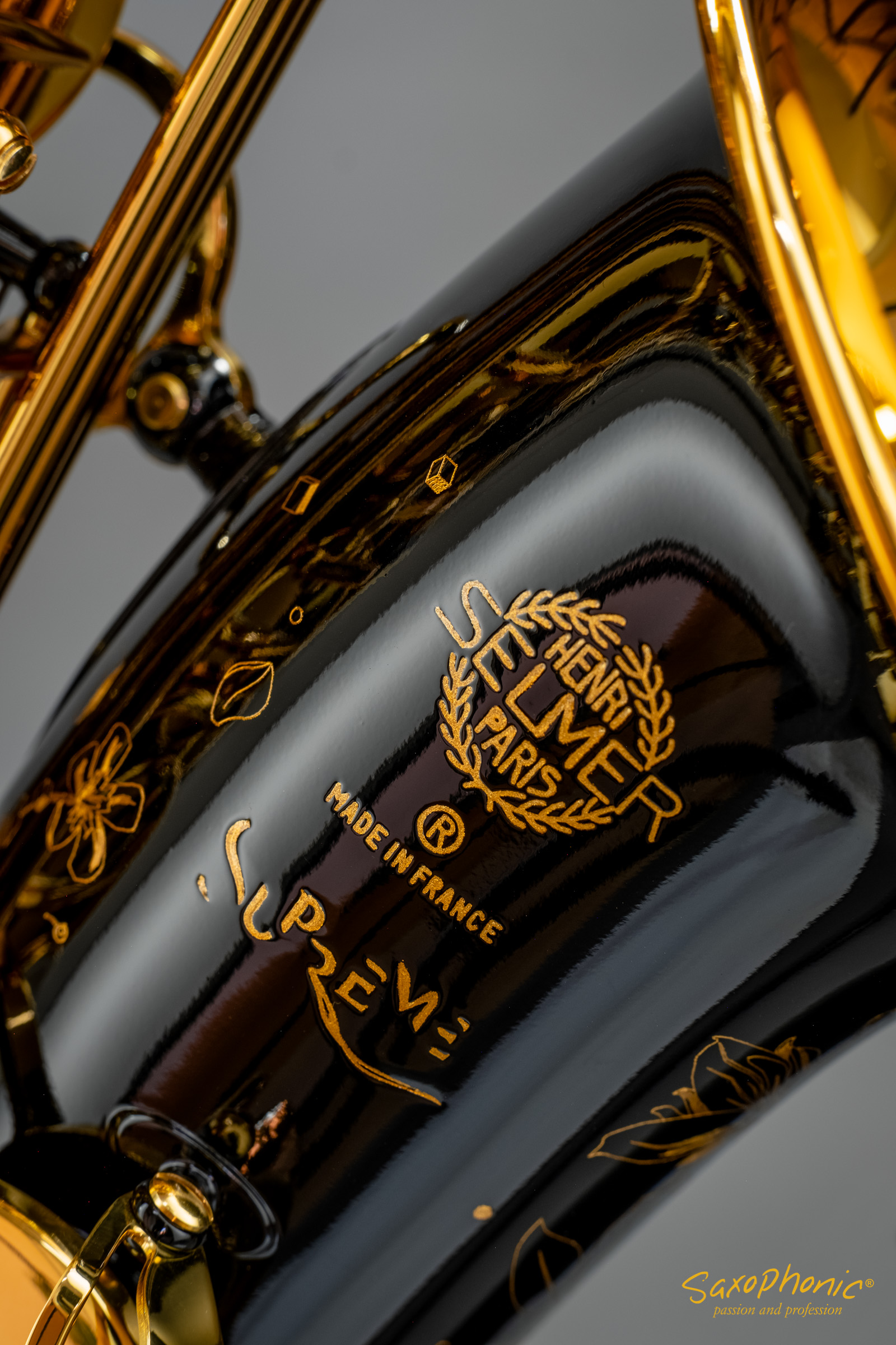 Alto Saxophone Henri SELMER Paris Supreme, black-gold - Saxophonic -  passion and profession