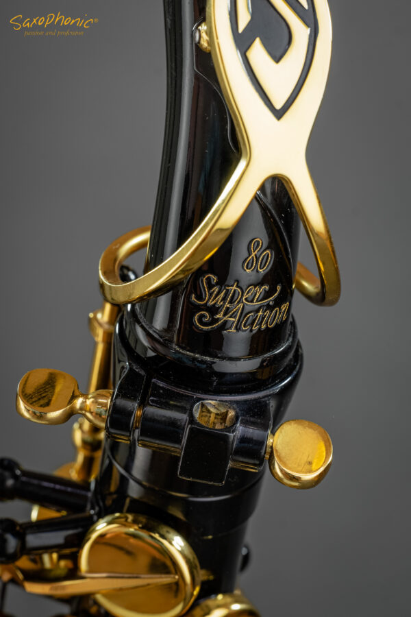 SELMER Paris Alto Saxophone Super Action SA Serie II black schwarz used gebraucht 742xxx S-Bogen neck