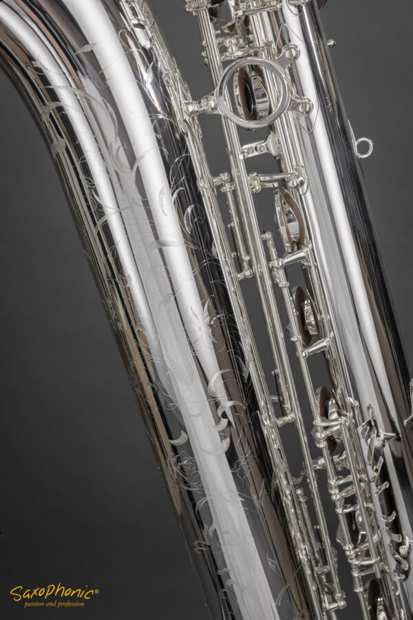 Baritone Saxophone SELMER Paris Super Action 80 II versilbert silver-plated Gravur engraving 843xxx