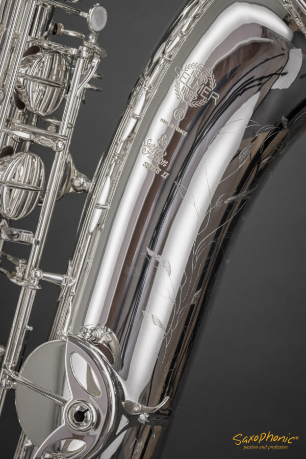 Baritone Saxophone SELMER Paris Super Action 80 II versilbert silver-plated Gravur engraving 843xxx