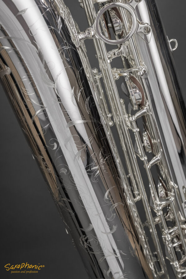 Baritone Saxophone SELMER Paris Super Action 80 II versilbert silver-plated Gravur engraving 843xxx