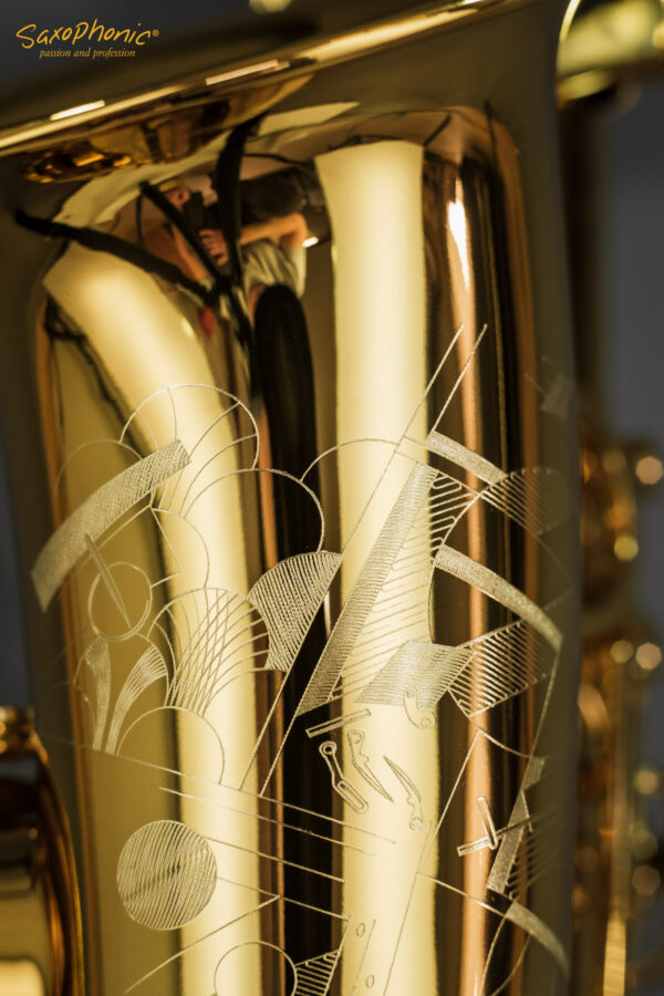 Alto Saxophone SELMER Signature dunkler Goldlack gold lacquer Art Deco Gravur engraving