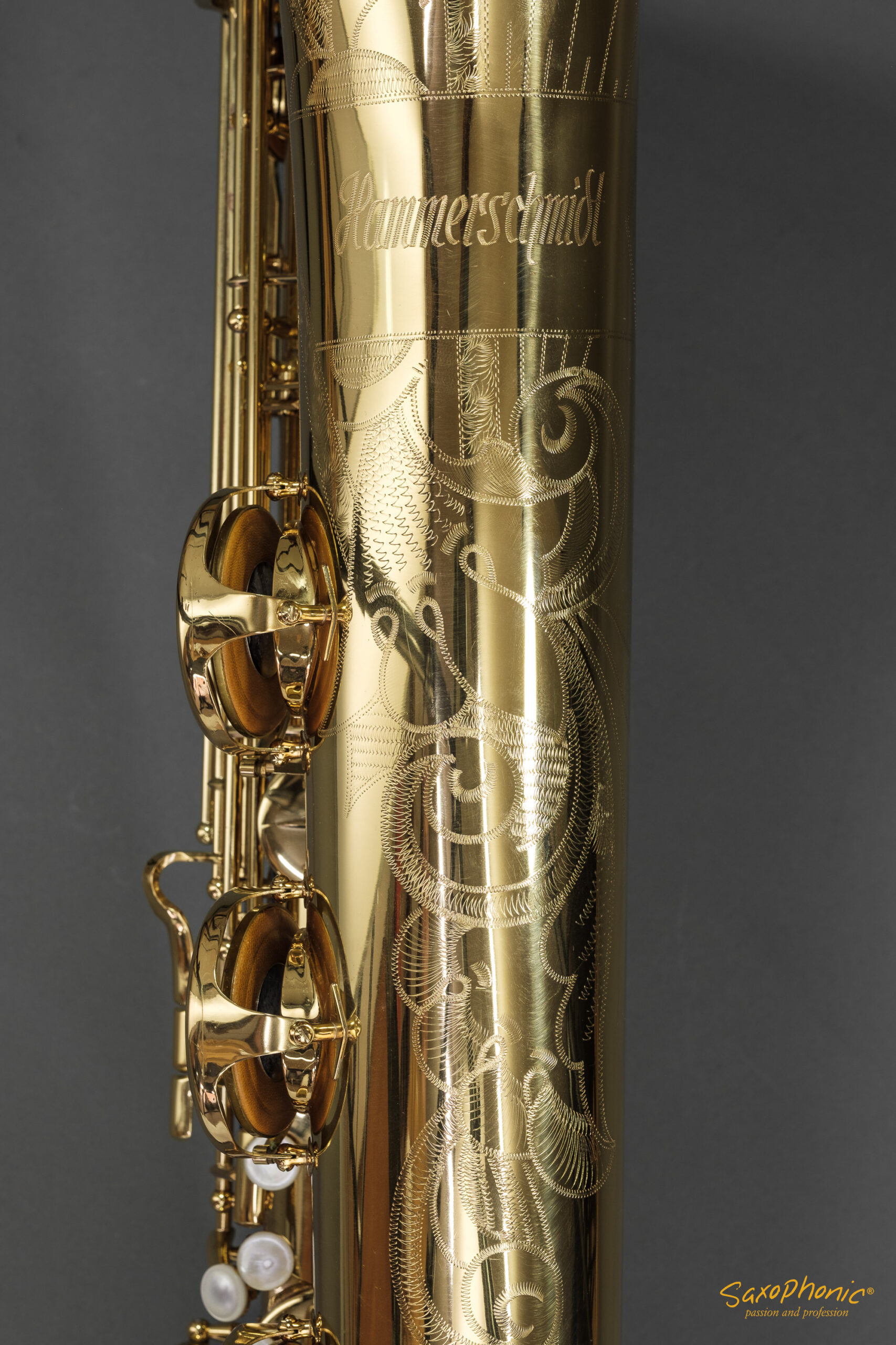 94XXX Baritone Saxophone Hammerschmidt low-A tief-A high F# hoch-F# used gebraucht top condition Top-Zustand #94861