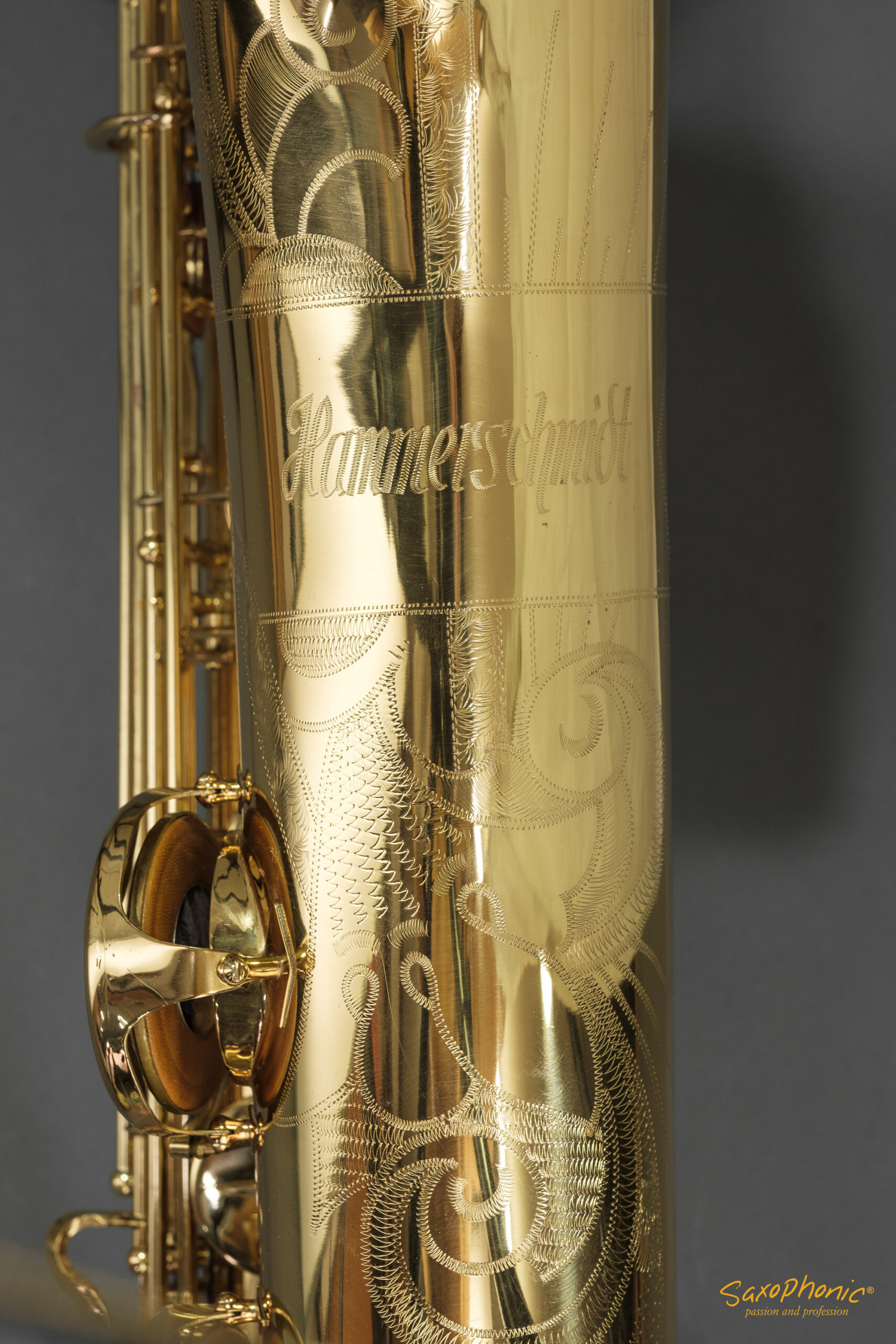 94XXX Baritone Saxophone Hammerschmidt low-A tief-A high F# hoch-F# used gebraucht top condition Top-Zustand #94861
