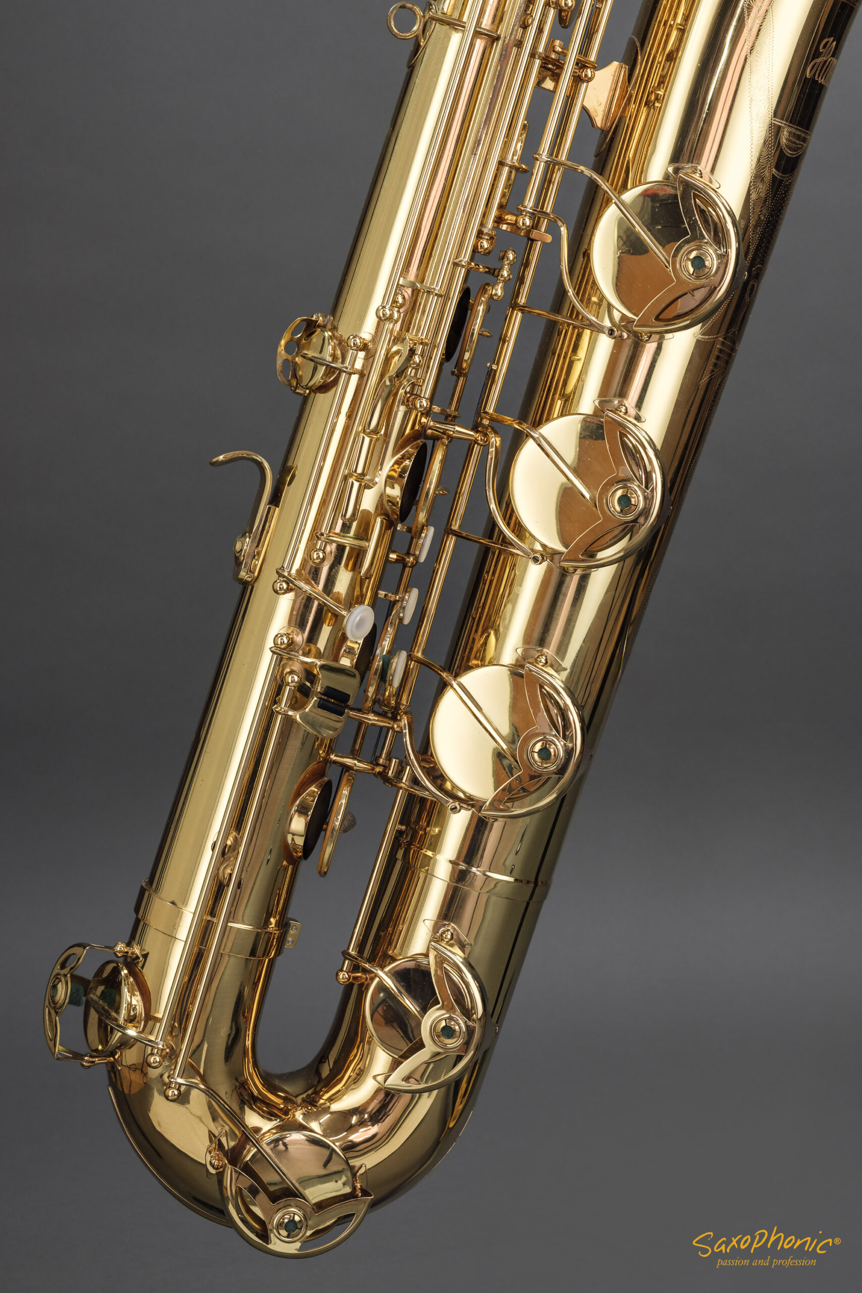 94XXX Baritone Saxophone Hammerschmidt low-A tief-A high F# hoch-F# used gebraucht top condition Top-Zustand #94861