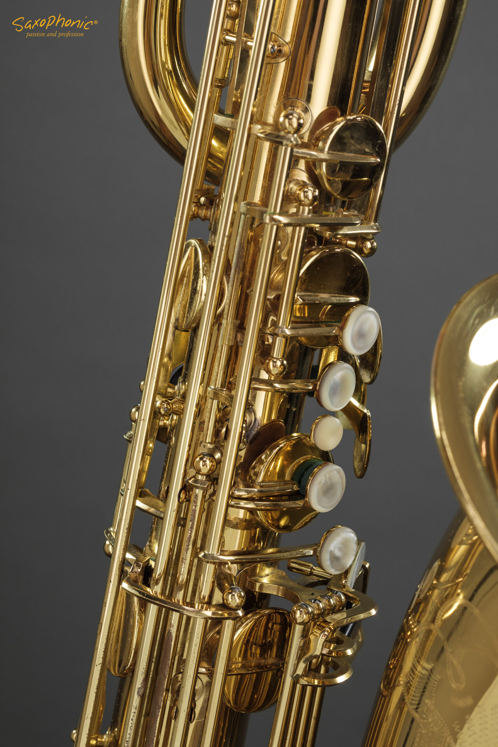 94XXX Baritone Saxophone Hammerschmidt low-A tief-A high F# hoch-F# used gebraucht top condition Top-Zustand #94861