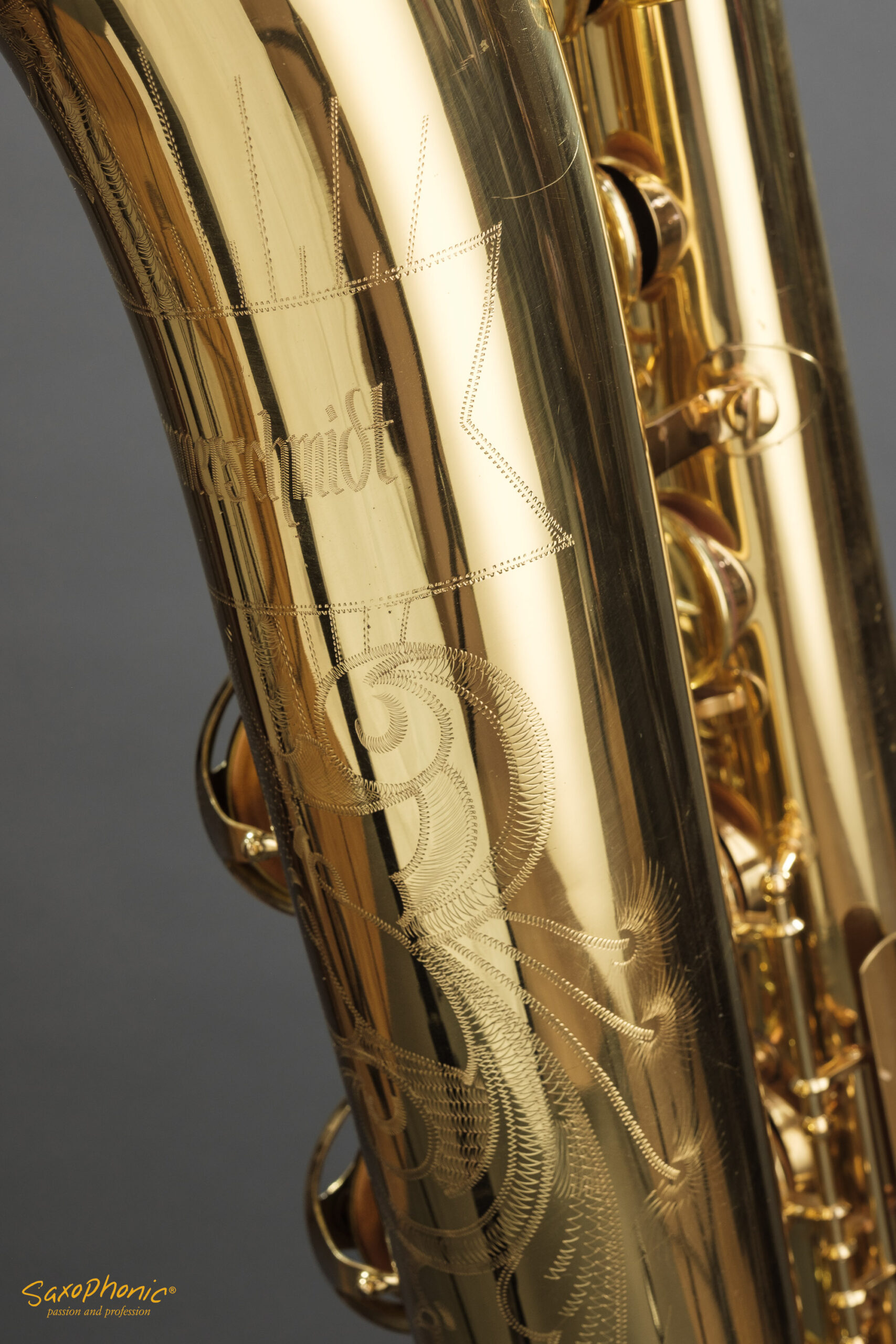 94XXX Baritone Saxophone Hammerschmidt low-A tief-A high F# hoch-F# used gebraucht top condition Top-Zustand #94861