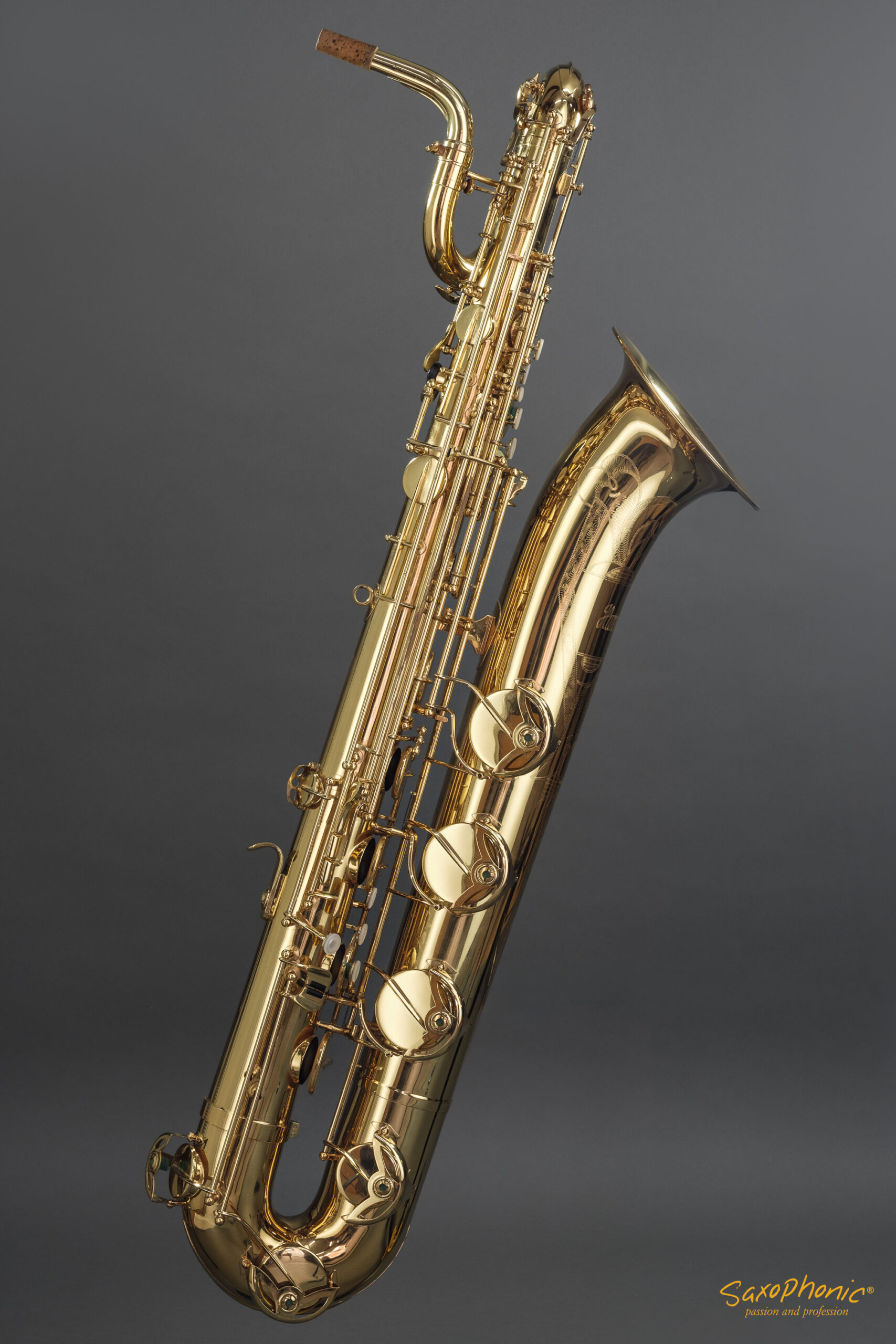 94XXX Baritone Saxophone Hammerschmidt low-A tief-A high F# hoch-F# used gebraucht top condition Top-Zustand #94861